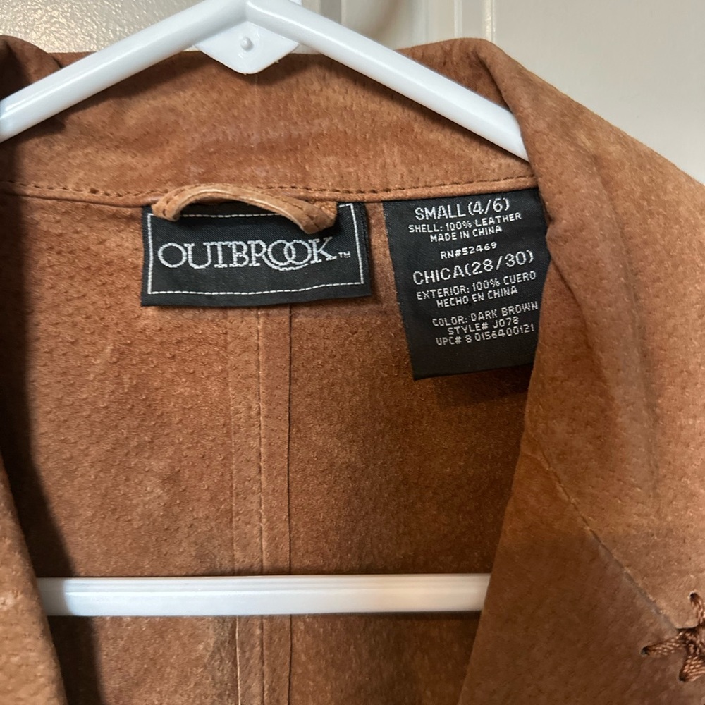 Outbrook Vintage Brown Suede Cottagecore Jacket - Picture 2 of 6